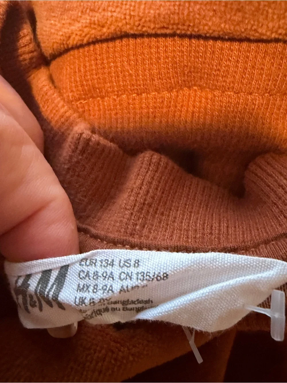 H&M Kids Rust Brown Velour Matching Sweatshirt & Joggers Set